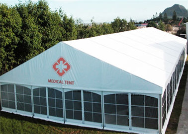 Tenda Penyimpanan Sementara Luar Ruangan Kekuatan Tinggi Tenda Rumah Sakit Lapangan Kapasitas Besar