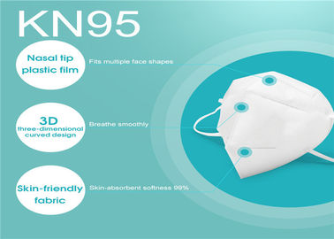 N95 Masker Medis Sekali Pakai Breathability Meltblown Tinggi Filtrasi Lapisan Tengah