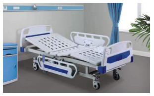 Rangka Baja Tempat Tidur Rumah Sakit yang Dapat Disesuaikan Multifungsi Epoxy Painted