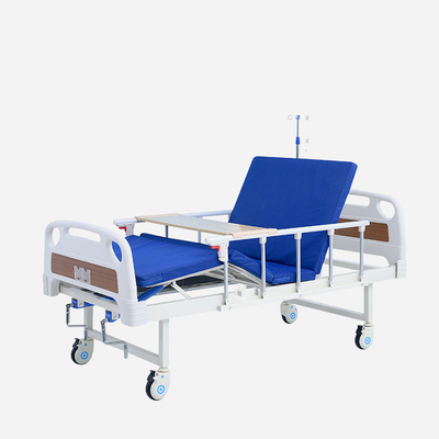 Tempat Tidur Pasien Rumah Sakit Multifungsi Manual Kelumpuhan Turning Lift Dengan Lubang Bangku