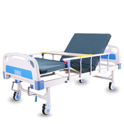 Double Crank Adjustable Hospital Bed Tempat Tidur Perawatan Manual Rumah Sakit Multifungsi