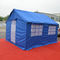 Tenda Darurat Militer / Rumah Sakit yang Diperpanjang 30 Sqm Tahan UV Warna biru