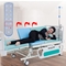 ABS Guardrails Metal Nursing Hospital Tempat Tidur Adjustable Dengan 4 Kastor